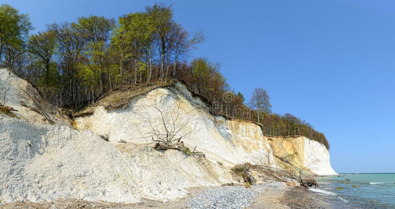 Chalk rocks of Rugen island (Germany, Mecklenburg-Vorpommern)