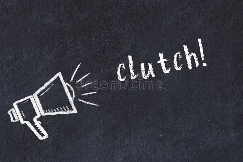 Chalk scetch di altoparlante e frizione di iscrizione illustrazione di stock