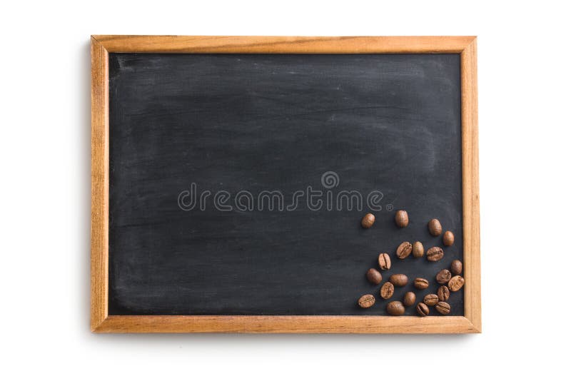 Chalkboard and Coffee Beans Stock Image Image of menu, coffe 49019359