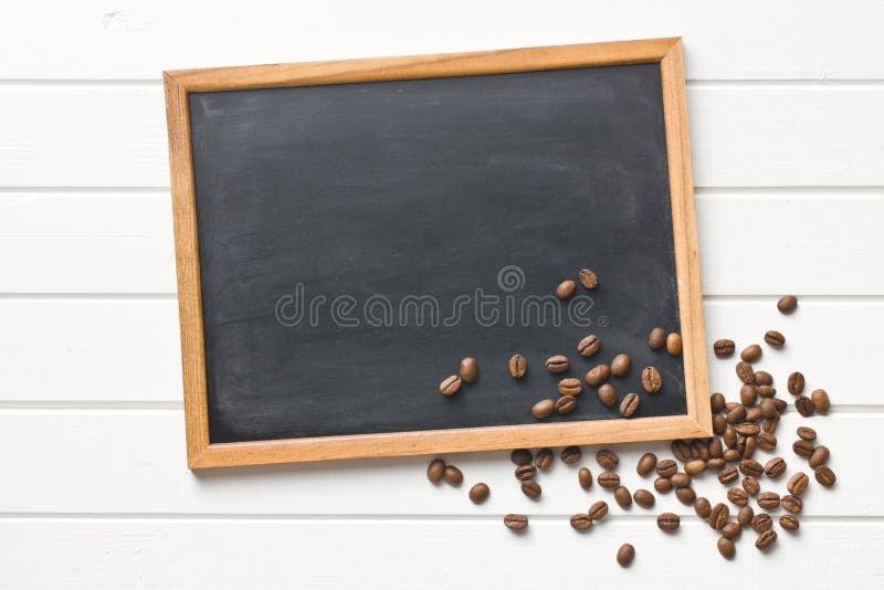 Chalkboard and Coffee Beans Stock Image Image of brown, coffee 49019501