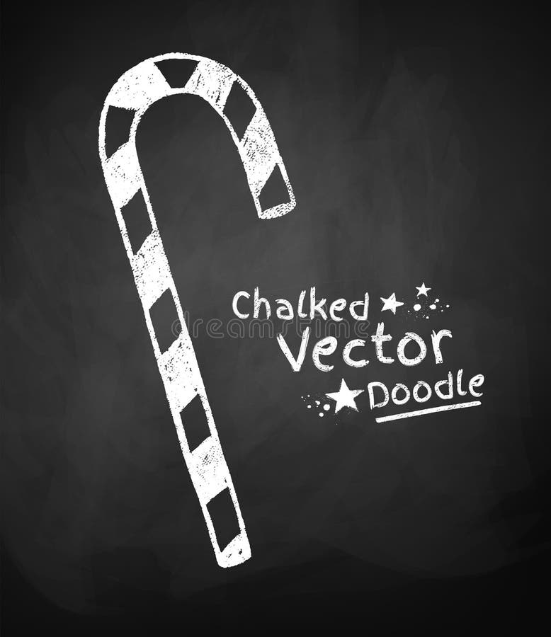 Chalkboard Drawing of Candy Stock Vector Illustration of object