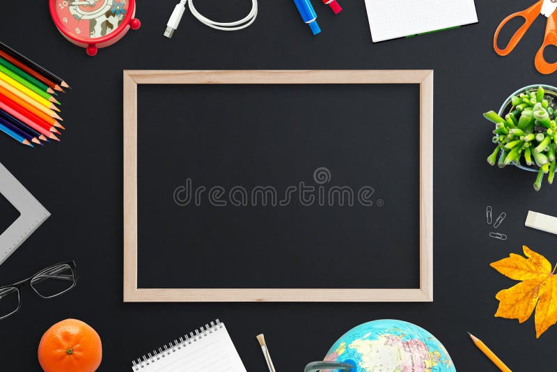 Chalkboard - Frame Autumn Menu Stock Vector - Illustration of offer
