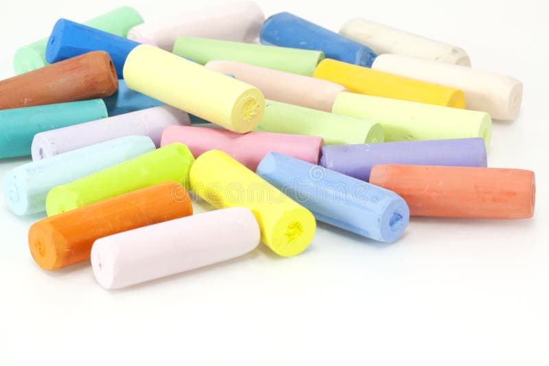 Chalks in a variety of colors