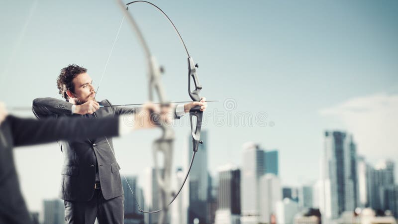 Challenge for reach and hit new business targets royalty free stock photography Challenge for reach and hit new business targets royalty free stock photography