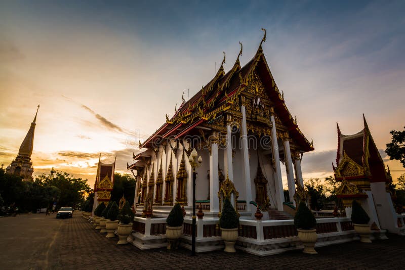 Chalong tempel arkivbild Chalong tempel arkivbild