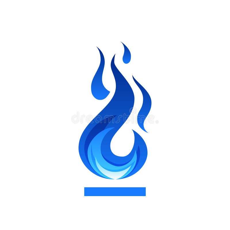Desenho Do Vetor De Gás De Fogo Azul Ilustração do Vetor - Ilustração de  fogueira, incêndio: 236363360