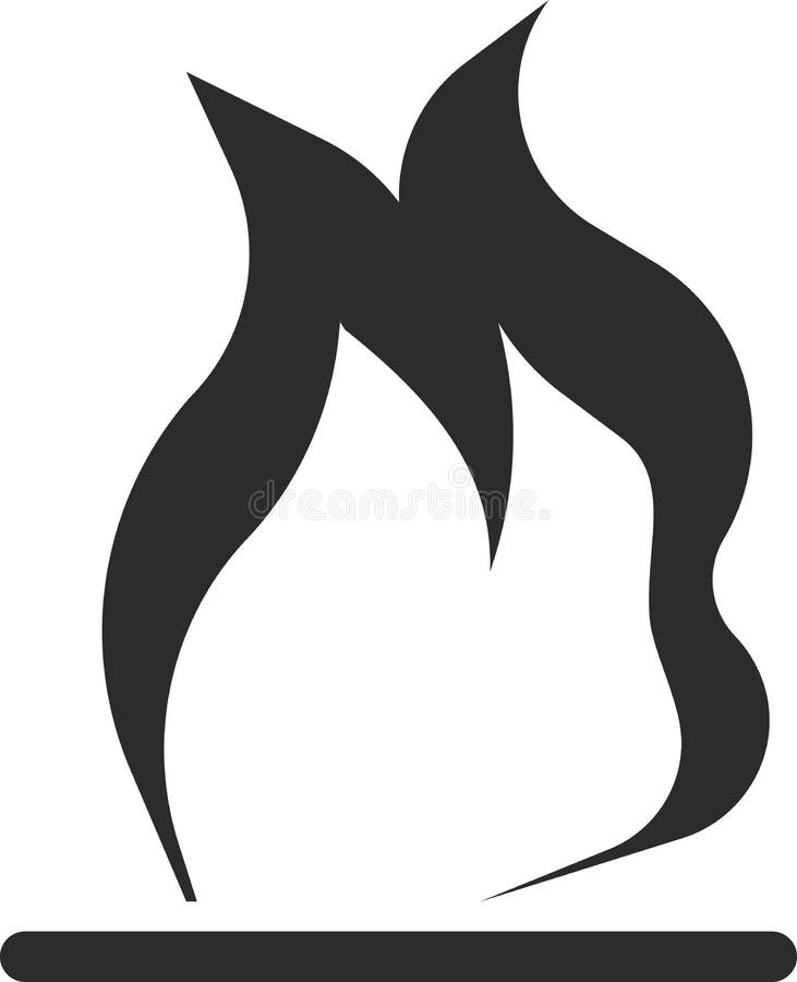 Símbolo De Logotipo De Fogo Negro Símbolo Logotipo Símbolo Logotipo ícone  Modelo Vetor De Design Em Fundo Branco Ilustração do Vetor - Ilustração de  incêndio, vapor: 252650715