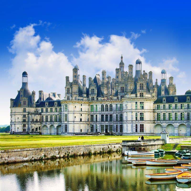 ChambordSchloss Ist Im LoiretCher, Frankreich Stockfoto Bild von