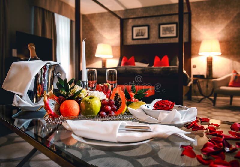 Chambre d'hôtel de luxe photo libre de droits