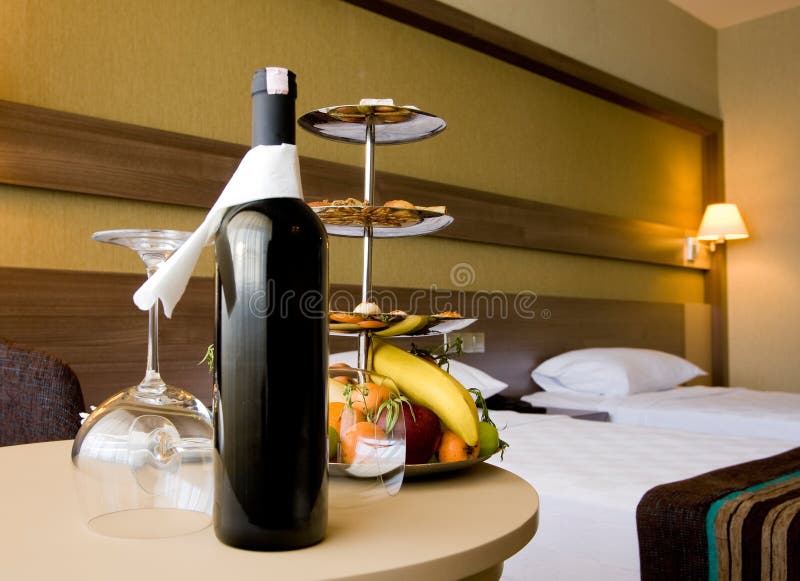 Chambre d'hôtel de luxe photo libre de droits
