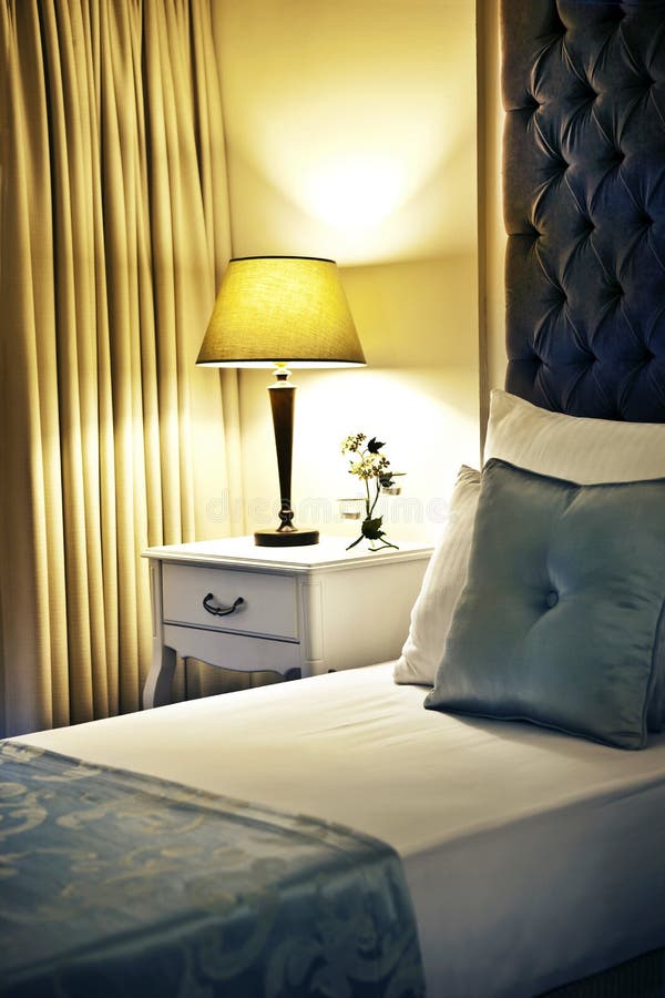 Bedroom or hotel room interior - closeup shot. Bedroom or hotel room interior - closeup shot