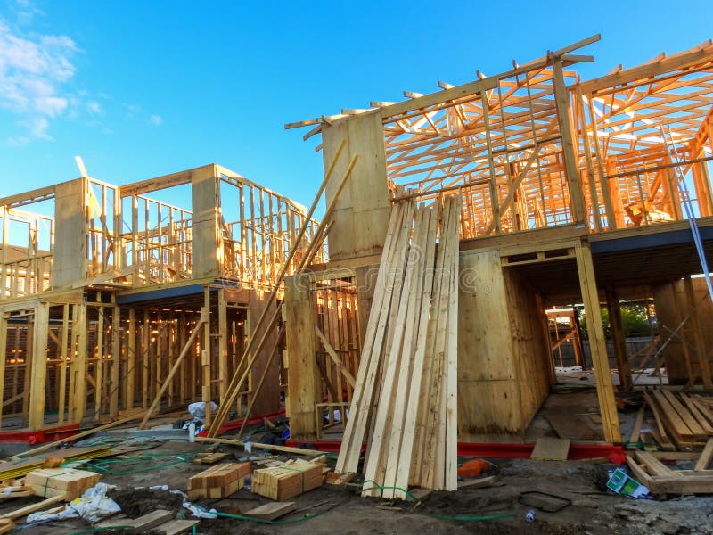 Chambres en construction photographie stock Chambres en construction photographie stock