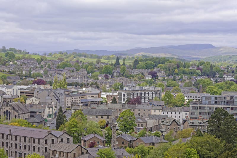 Chambres sur une côte dans Kendal Cumbria photos stock Chambres sur une côte dans Kendal Cumbria photos stock