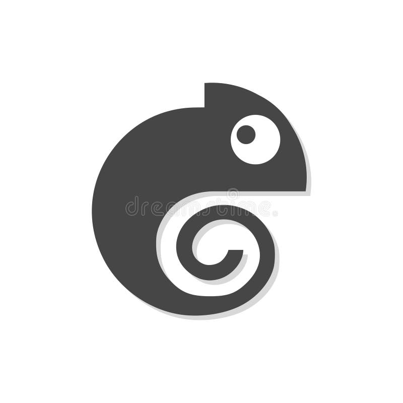 Chameleon Icon, Simple Vector Chameleon Logo Stock Vector - Illustration of  background, namibia: 124672316