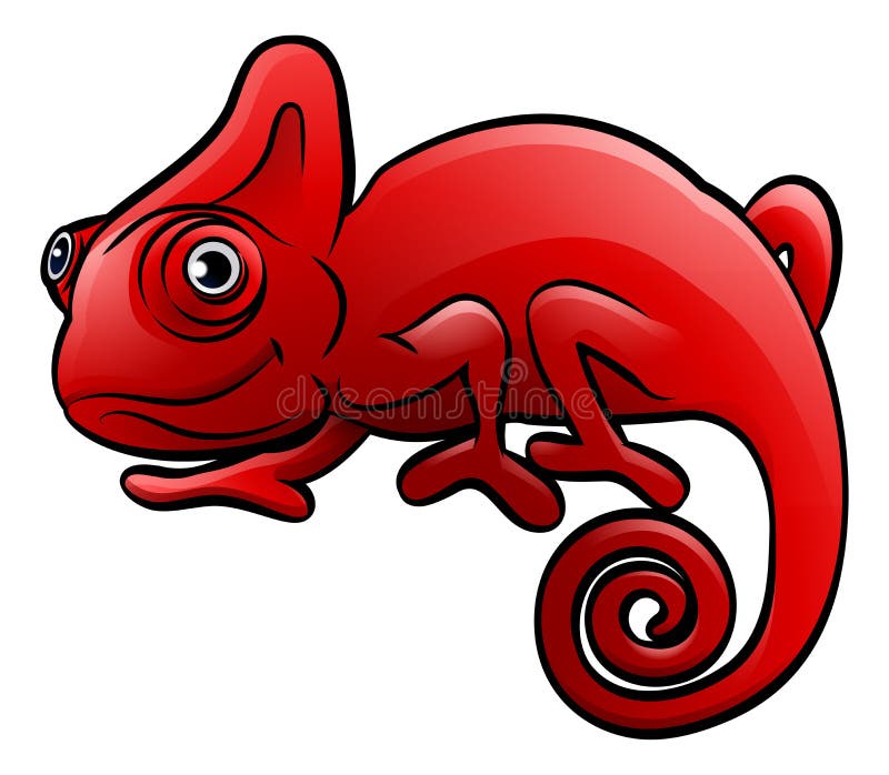 Chameleon Safari Animals Cartoon Character Stock Vector - Illustration of  camilion, clip: 90268556