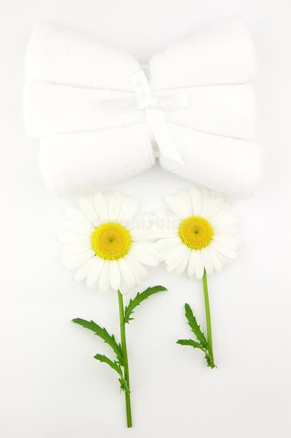 Chamomile and towels