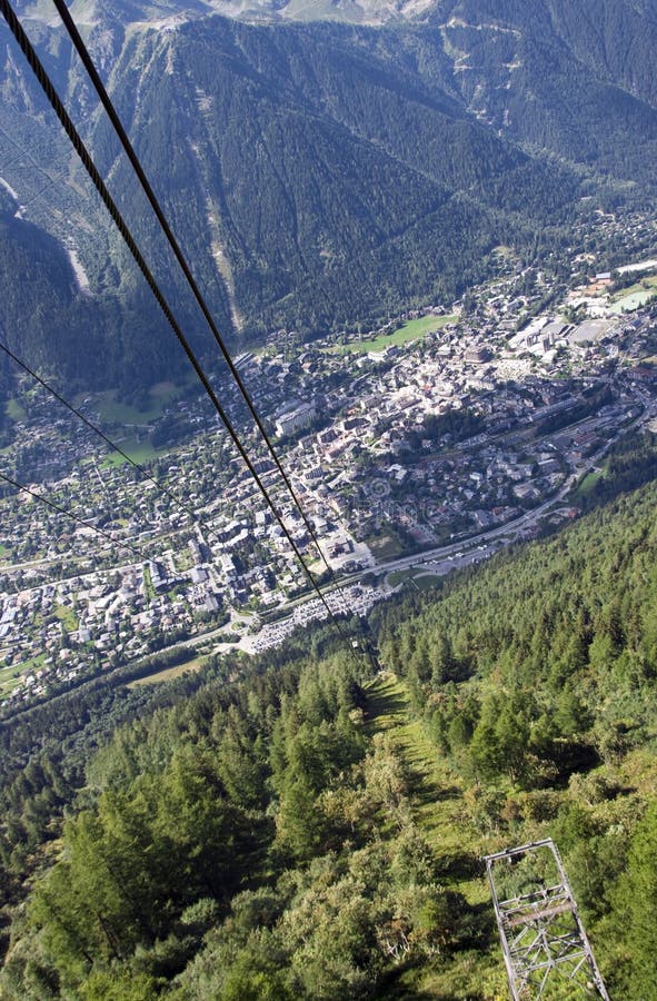 Chamonix cable car stock image. Image of travel, midi 11299047
