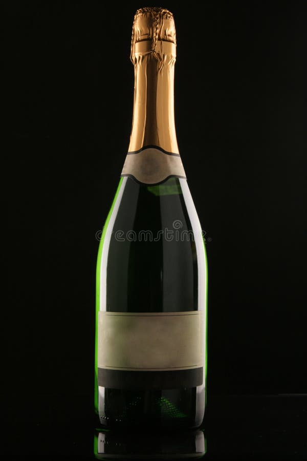 Champagne bottle stock photo. Image of full, figure, crystal 5802908