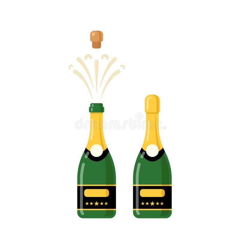 Bottle Of Champagne Clipart Images