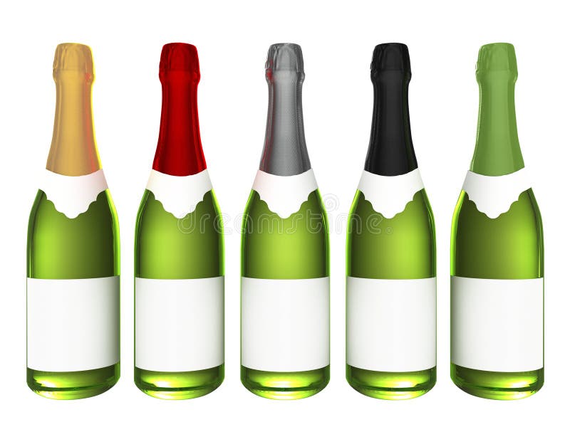 Champagne Bottles Picture. Image 8192058