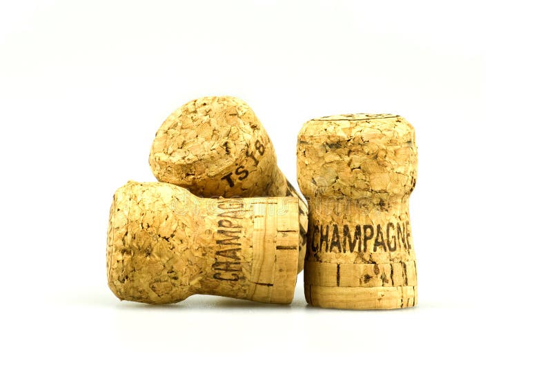 Champagne corks stock photo. Image of product, isolated 11375016