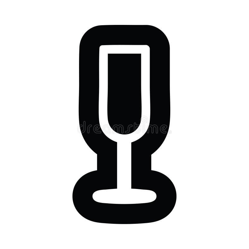 Champagne flute icon stock vector. Illustration of champagne 147651845
