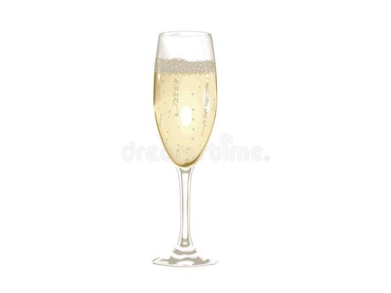 Champagne-Glas vektor abbildung