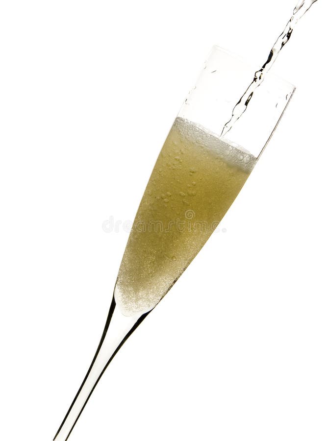 Champagne Glass Celebration Stock Photo Image of withe, drops 7591678