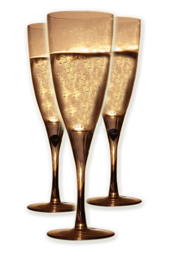 Champagne glasses stock image. Image of golden, champagne 843163