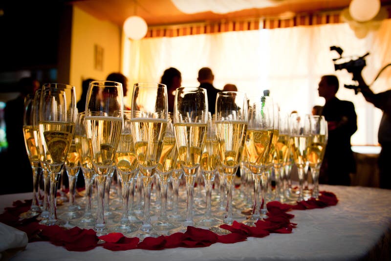 Champagne Glasses at the Party Stock Image Image of year, close 21961259