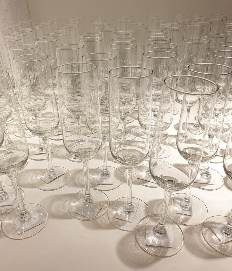 Champagne Glasses in the Store Stock Image Image of store, glasses