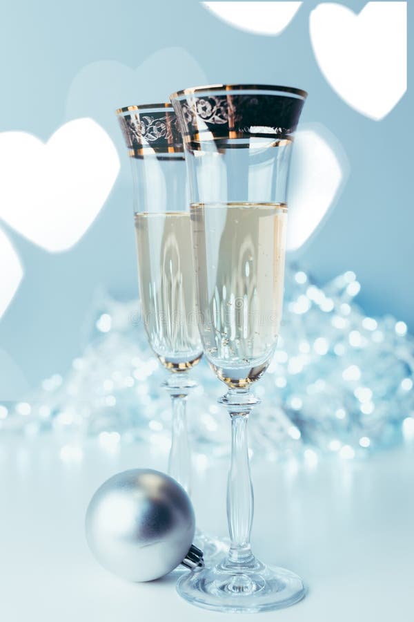 Champagne glasses stock image Champagne glasses stock image