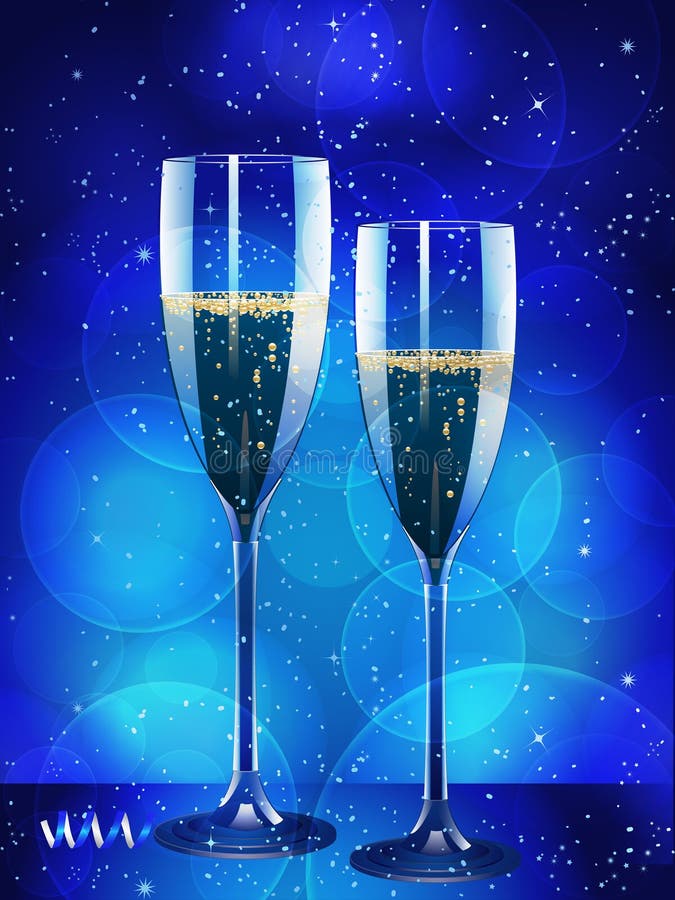 Champagne and glowing background vector illustration Champagne and glowing background vector illustration