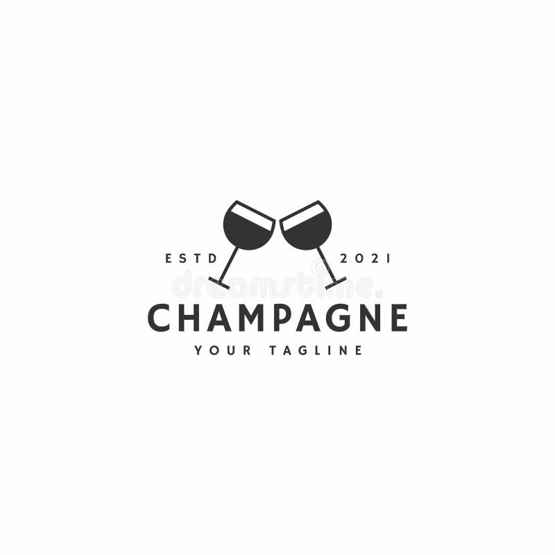 Champagne Logo Icon Sign Symbol Design Stock Vector - Illustration of ...