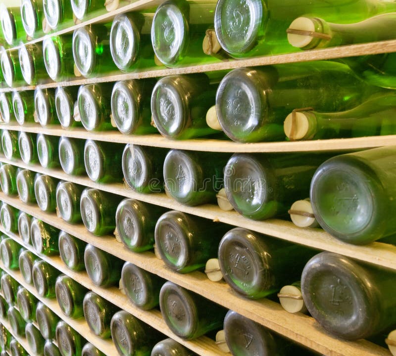 Champagne making background stock images