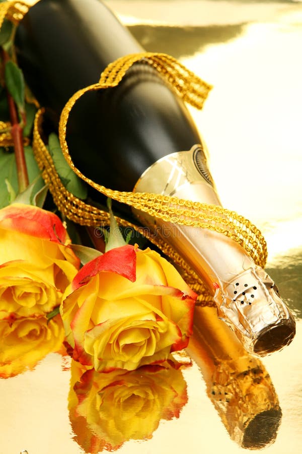 Roses And Champagne 67 Champagne and roses stock image. Image of bottle, wine - 11458857