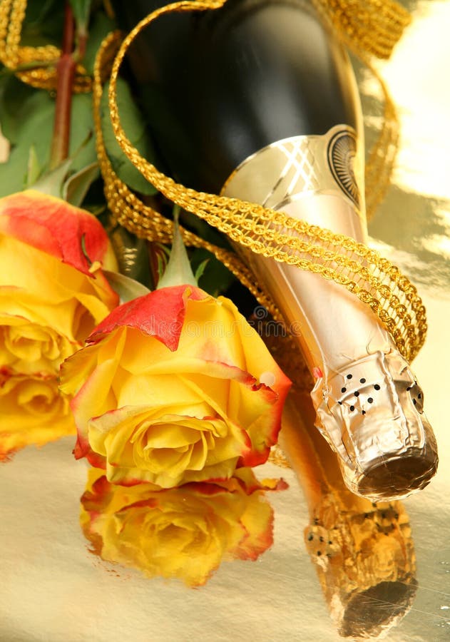 Roses And Champagne 56 Champagne and roses stock photo. Image of color, pleasure - 19175028