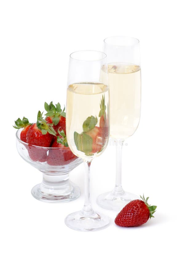 Strawberry Champagne Cocktail Stock Photo Image of drink, strawberry