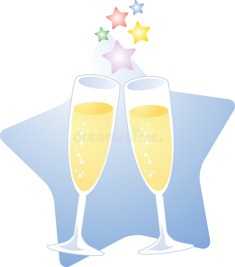 Champagne toast stock vector. Illustration of llustration 1878087