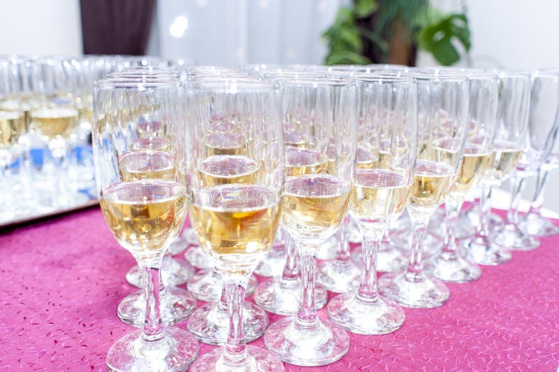 Champagne and Wine Glass stock image. Image of taste 50906229