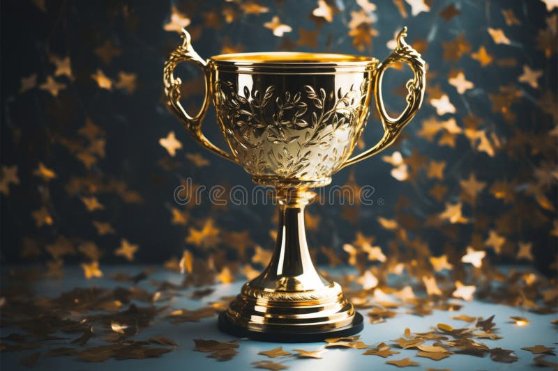 Champion Award Trophy Cup Winner Concept Stock Illustration
