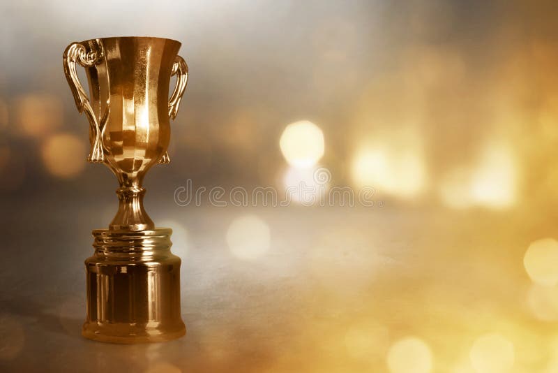 Champion Golden Trophy Cup Backgrounds Stock Image - Image of game,  background: 205414671