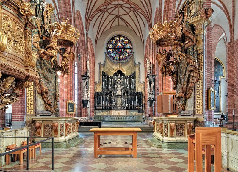 Chancel and Altar of Storkyrkan (the Great Church) in Stockholm, Sweden Editorial Stock Image - Image of ceiling, glass: 69902974