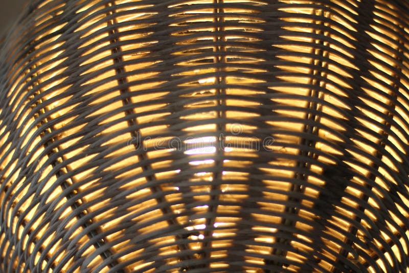 chandelier made of rattan woven handicrafts with a round shape