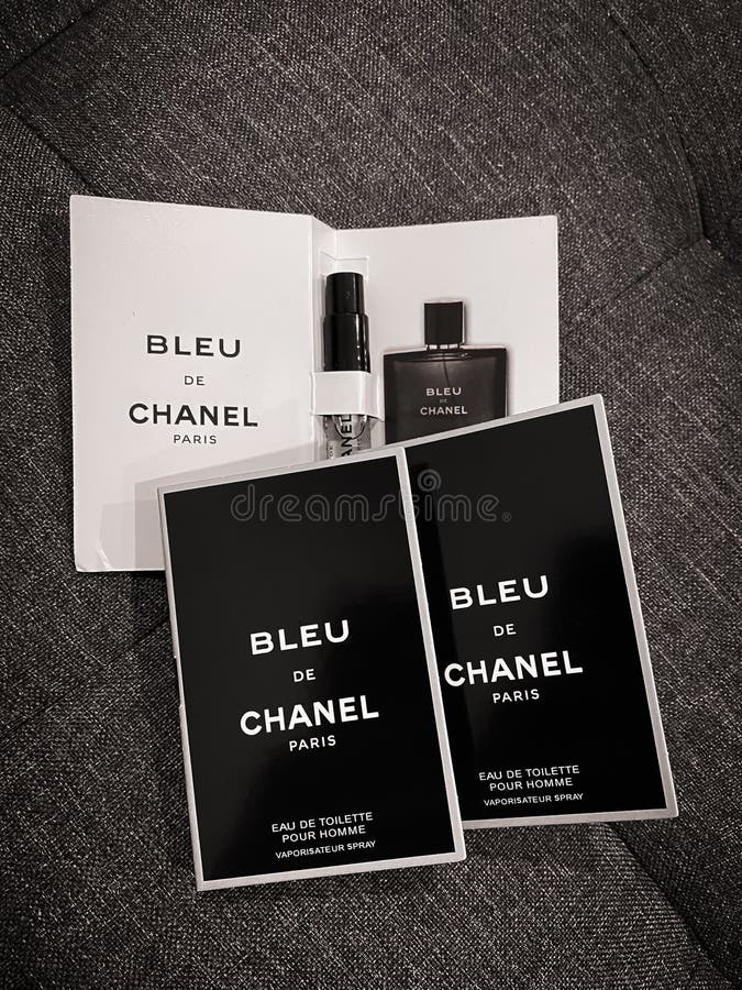 Bleu De Chanel perfume. editorial photo. Image of founded - 105307506