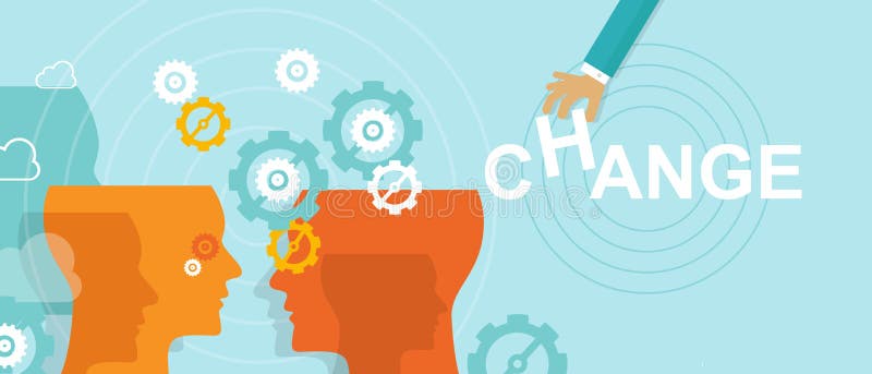 Change Management Concept Improvement Direction Stock Vector