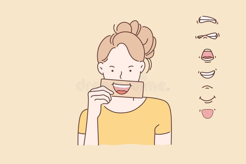Change of mood, emotional intelligence concept. vector illustration Change of mood, emotional intelligence concept. vector illustration