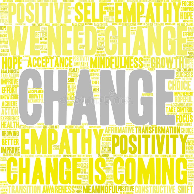 Change Word Cloud stock vector. Illustration of accommodation  206176024