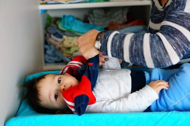 Changing baby stock image. Image of baby, changing, woman 49339989