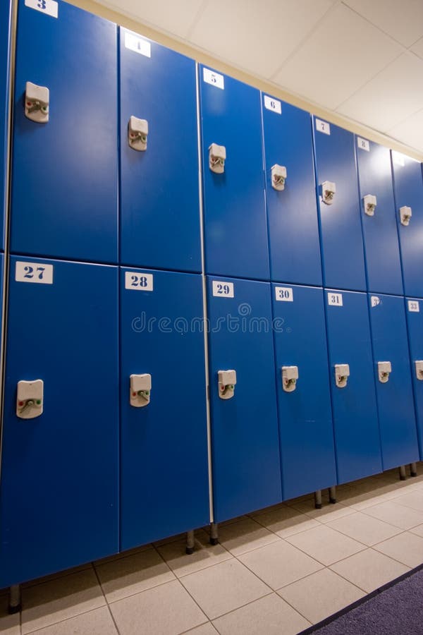 Changing room stock image. Image of bench, closed, lock - 9182427